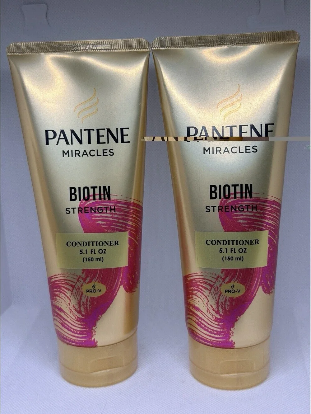 2 X Pantene Miracles Biotin Conditioner 5.1 fluid ounces New!